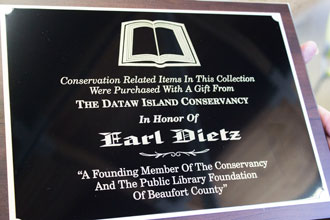 Earl Dietz Plaque Detail