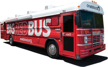 One Blood Bus Floating