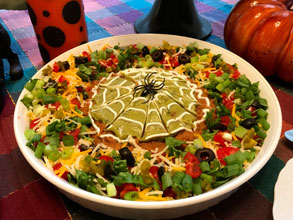 celebrate spider web dip