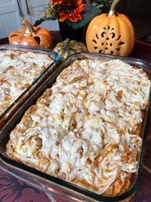celebrate pumpkin earthquake cake