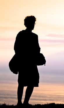 man-reflecting